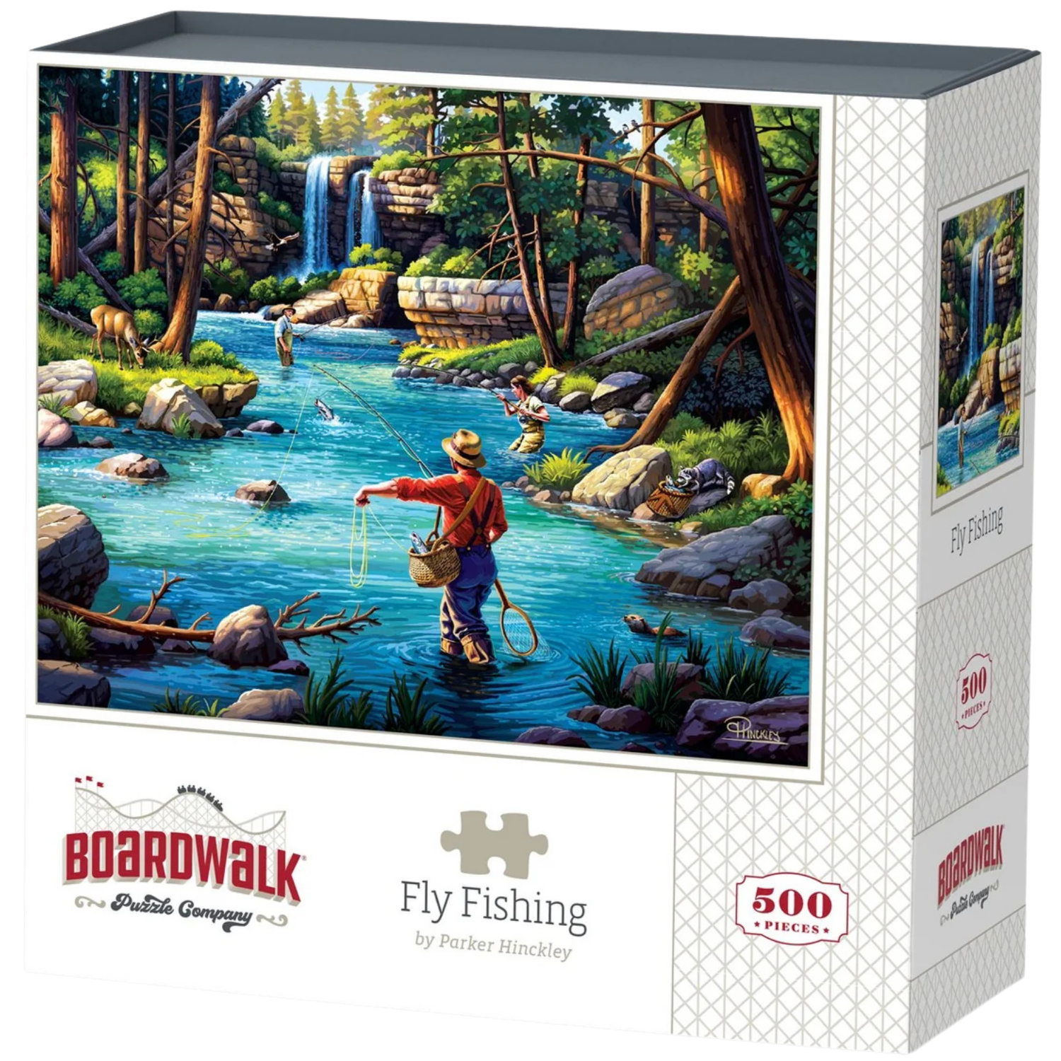 【The beautiful games of flyfishng】ディスプレイ Boardwalk Puzzle Company: Fly Fishing (500pcs) - Game Nerdz