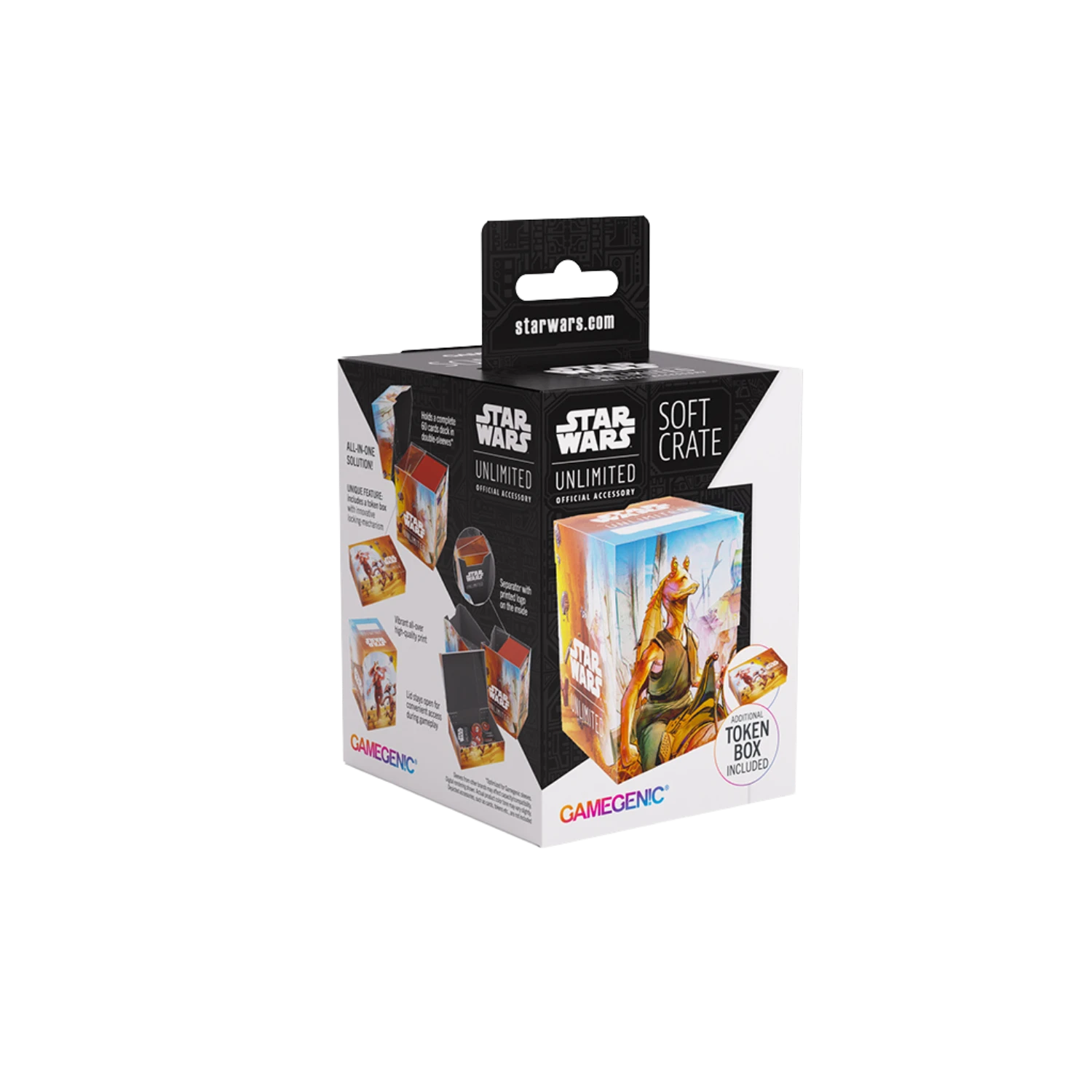 未開封36パック STAR WARS クローンの攻撃 カード ブースター BOX Gamegenic Deck Box: Star Wars Unlimited - Soft Crate - Jar Jar
