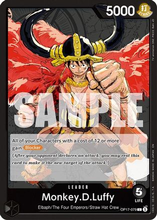 Monkey.D.Luffy (079) (OP17-079) The World's Strongest Warriors