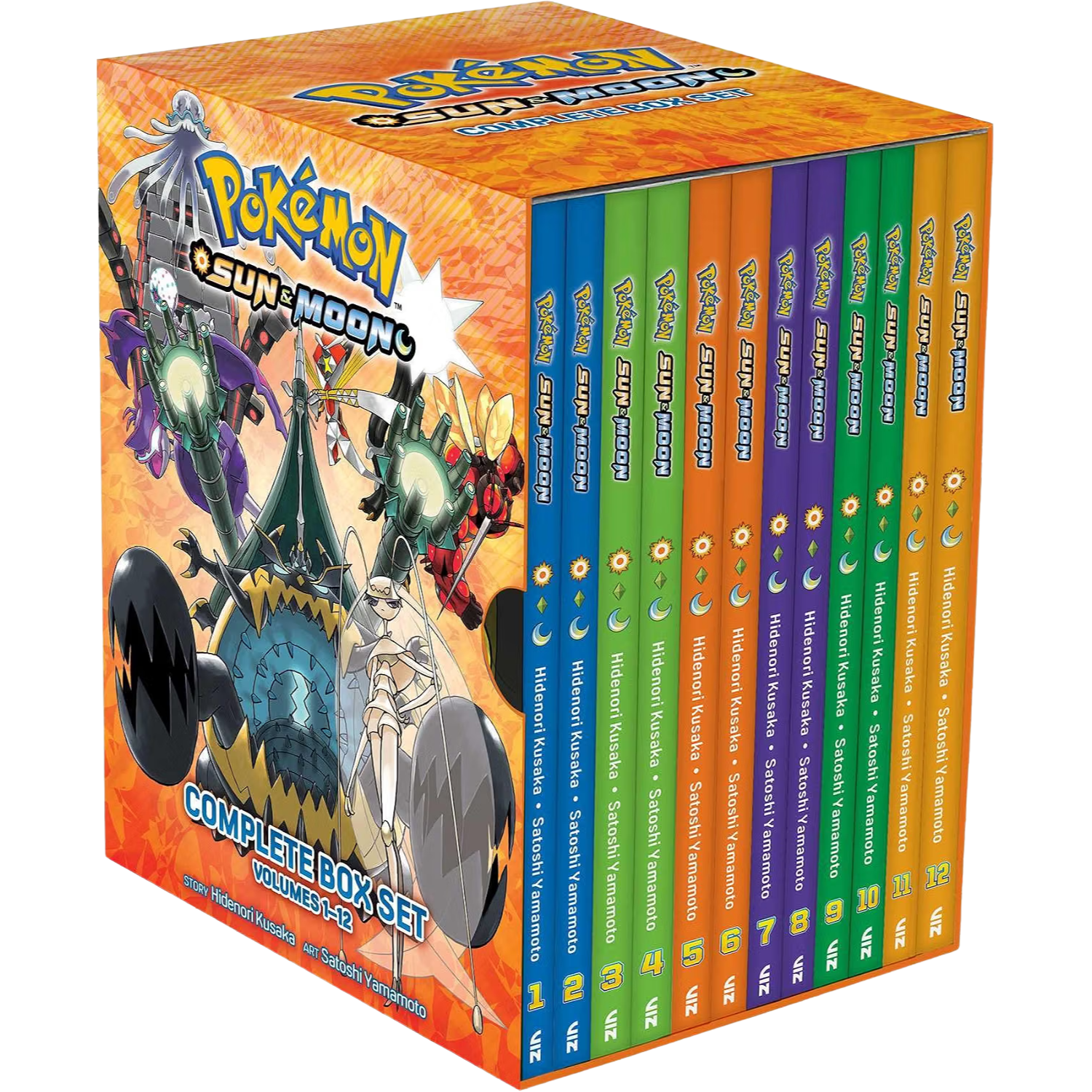 Pokemon Sun ＆ Pokemon Moon　コレクター　限定版 Pokemon: Sun & Moon - Complete Box Set Volumes 1-12 - Game Nerdz