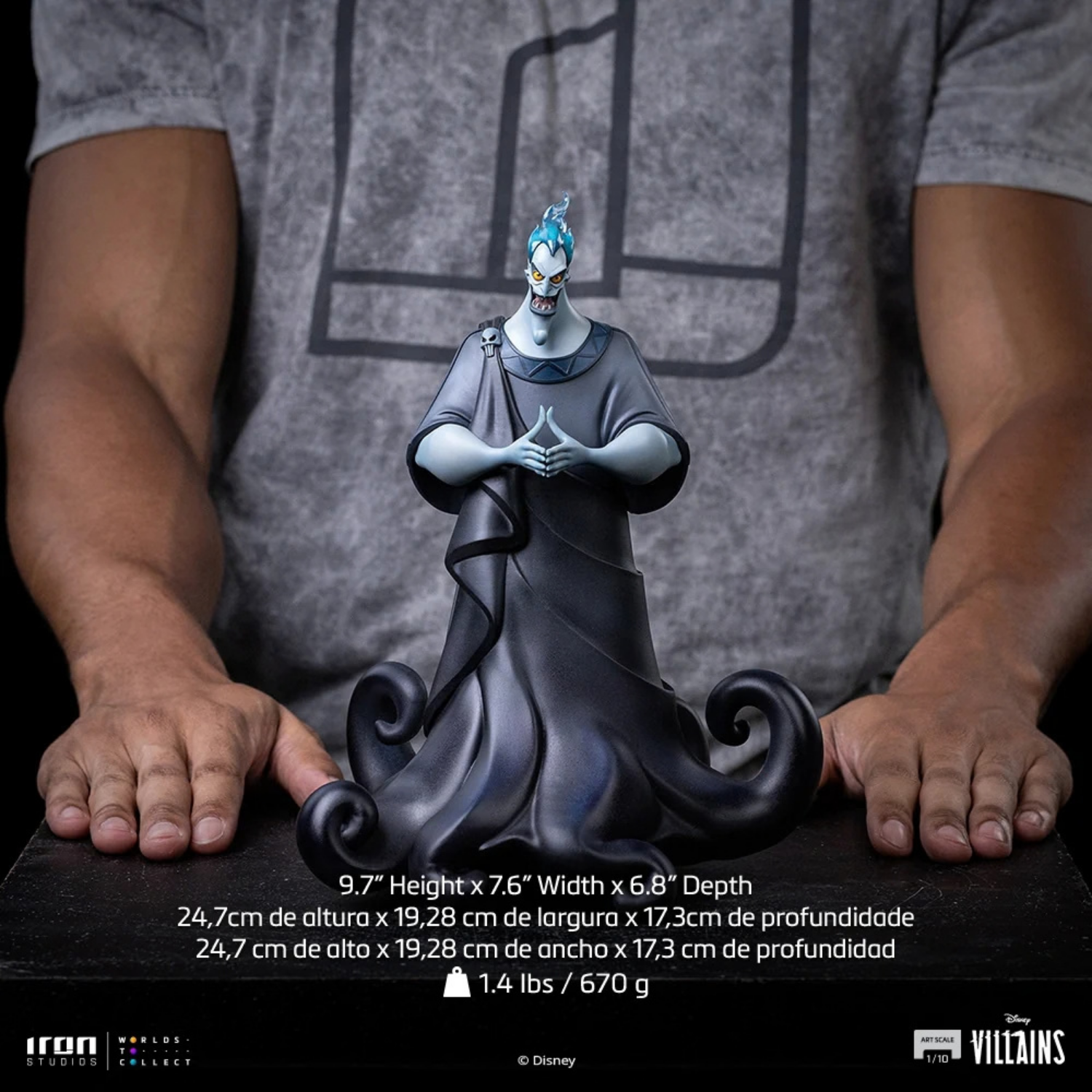 Disney Villains: Hades DSNEY139926-10 - Art Scale 1/10 Statue