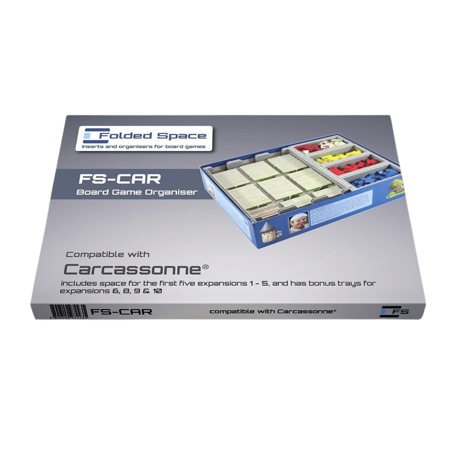 Carcassonne: e-Raptor Insert | Board Game Accessory