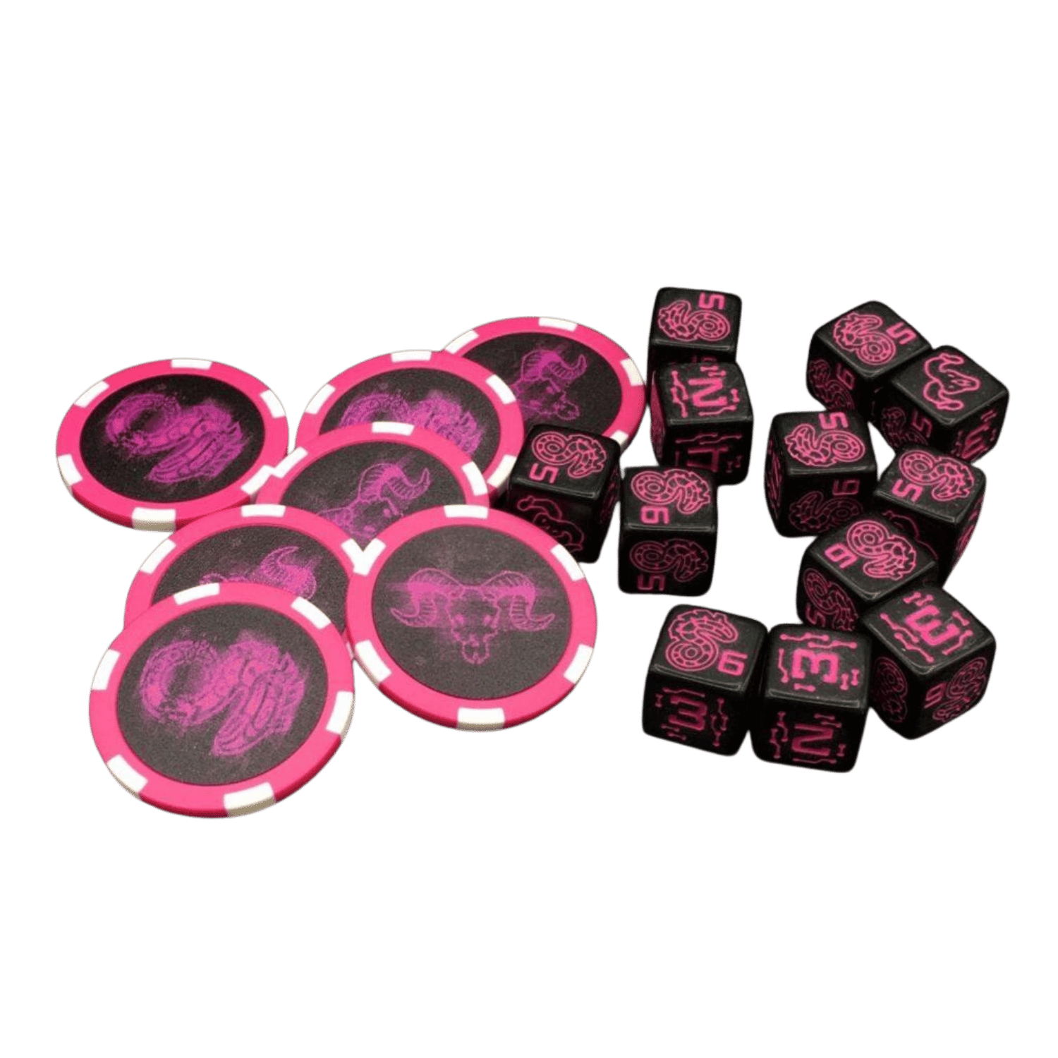 Shadowrun 6E: Dice & Edge Tokens - Game Nerdz
