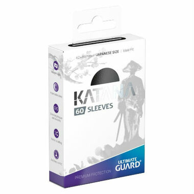 Ultimate Guard: Katana - Black Japanese Size Card Sleeves (60ct) - Game  Nerdz