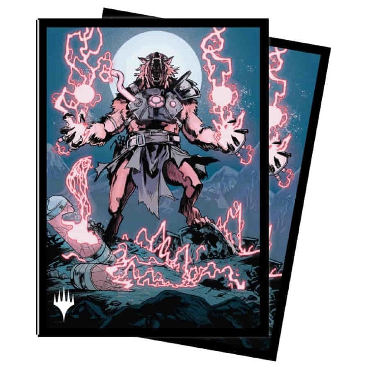 Ultra Pro Sleeves: Innistrad - Midnight Hunt - Storm-Charged Slasher  (100ct) - Game Nerdz