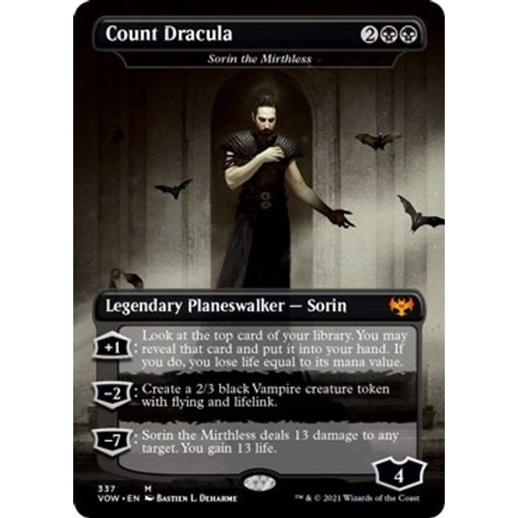 count dracula mtg card Count Dracula - Sorin the Mirthless: Mythic #337 - Innistrad: Crimson Vow