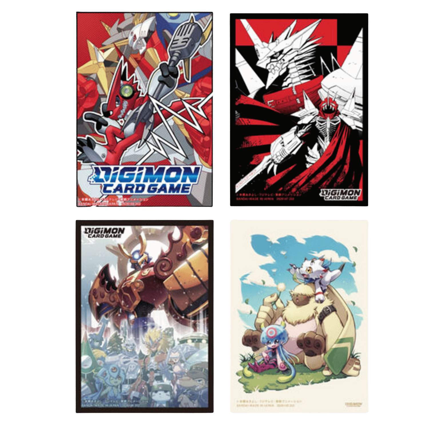 digimon card sleeves Magnamon & Veemon Standard Size Usagi Draws Crafted from durable materials Digimon TCG: Official Card Sleeves