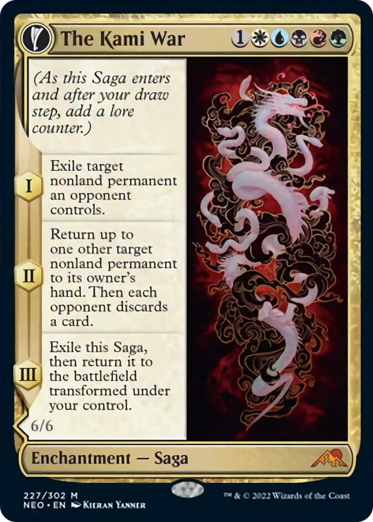 The Kami War // O-Kagachi Made Manifest (NEO-227) - Kamigawa: Neon Dynasty:  (fandfc, enchantment) - Game Nerdz