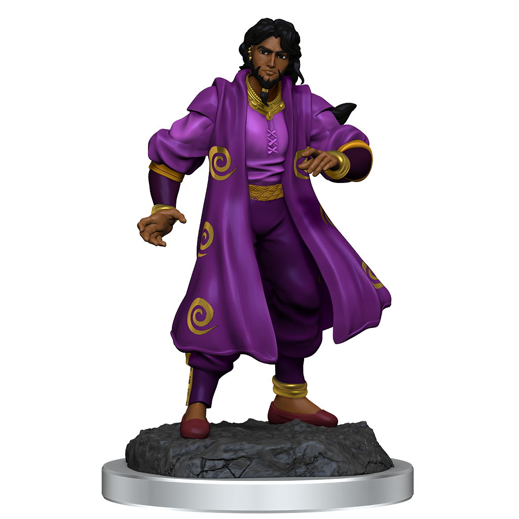 Wizkids Critical Role: Miniature Non Verniciate – Stregone Umano Malvagio Mercante E Demone Tigre (2 Unità), Giochi Da Tavolo