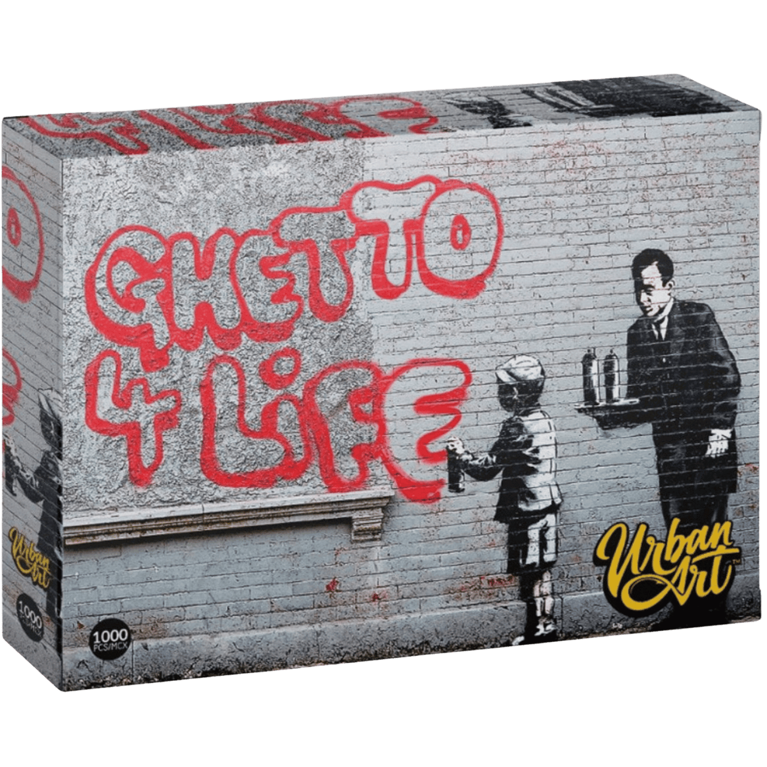 Urban Art Graffiti: Banksy - Ghetto 4 Life - Puzzle (1000pcs) (On