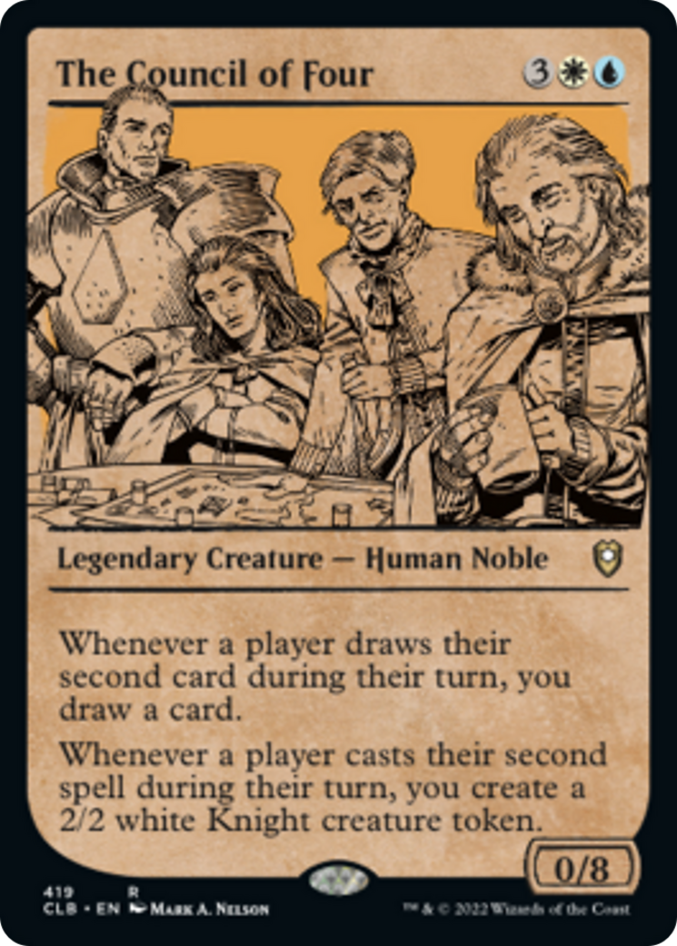 The Council of Four (CLB-419) - Commander Legends: Battle for Baldur's Gate:  (Showcase) - Game Nerdz