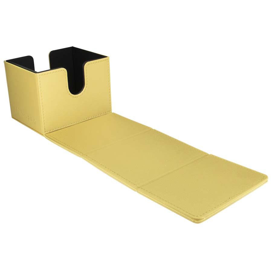 Ultra Pro Deck Box: Vivid - Yellow (Alcove Edge) - Game Nerdz