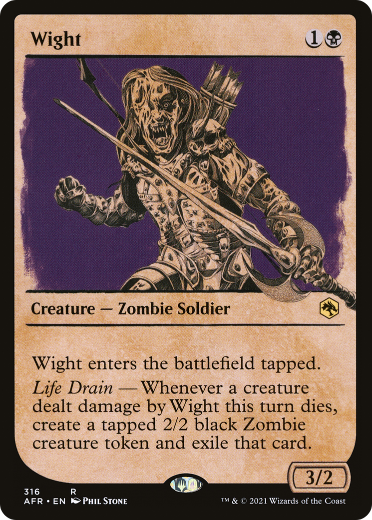 Wight (AFR-316) - Adventures in the Forgotten Realms: (Showcase) Foil -  Game Nerdz