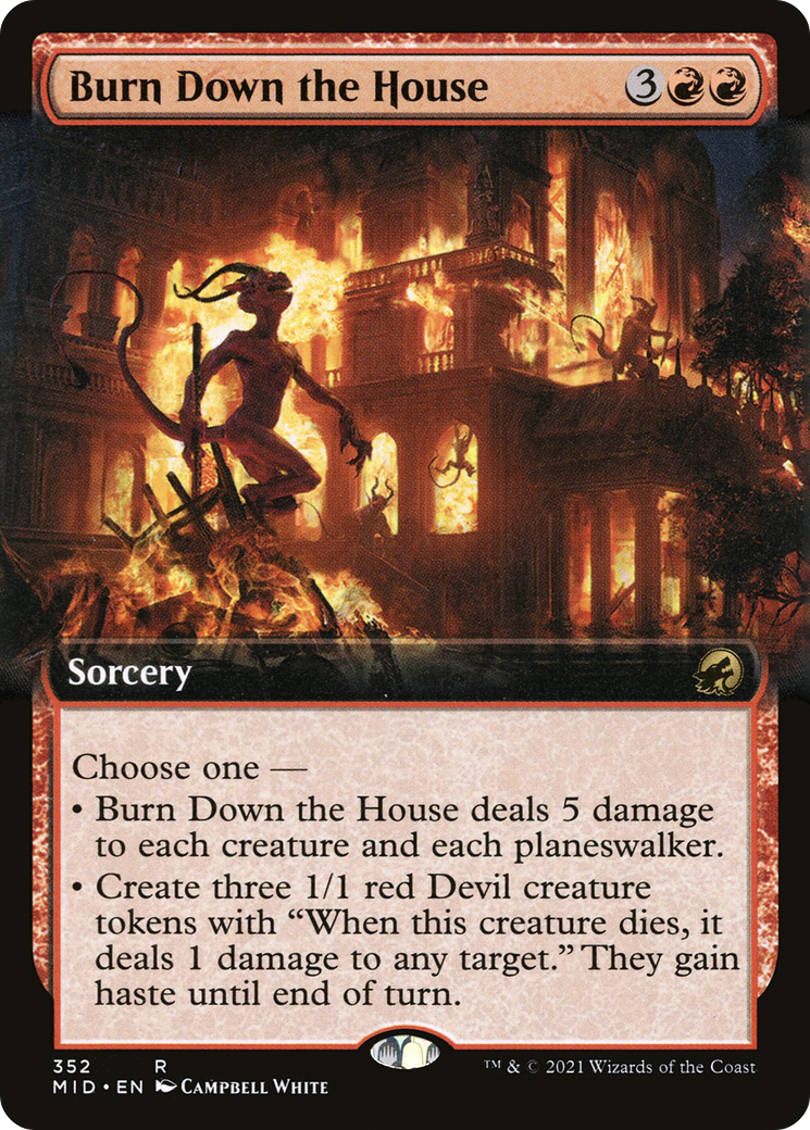 mtg burn cards Izzet Counter/Burn Deck - Blue Red - Modern Legal - Custom Built - Magic The Gathering - it loses indestructible until end of turn Burn Down the House (MID-352)
