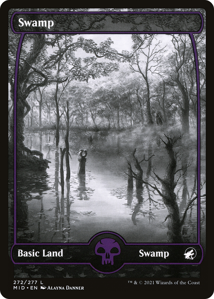 Swamp (MID-272) - Innistrad: Midnight Hunt: (Full Art, Showcase