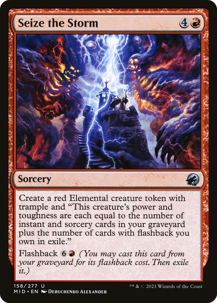 Seize the Storm (MID-158) - Innistrad: Midnight Hunt Foil - Game Nerdz