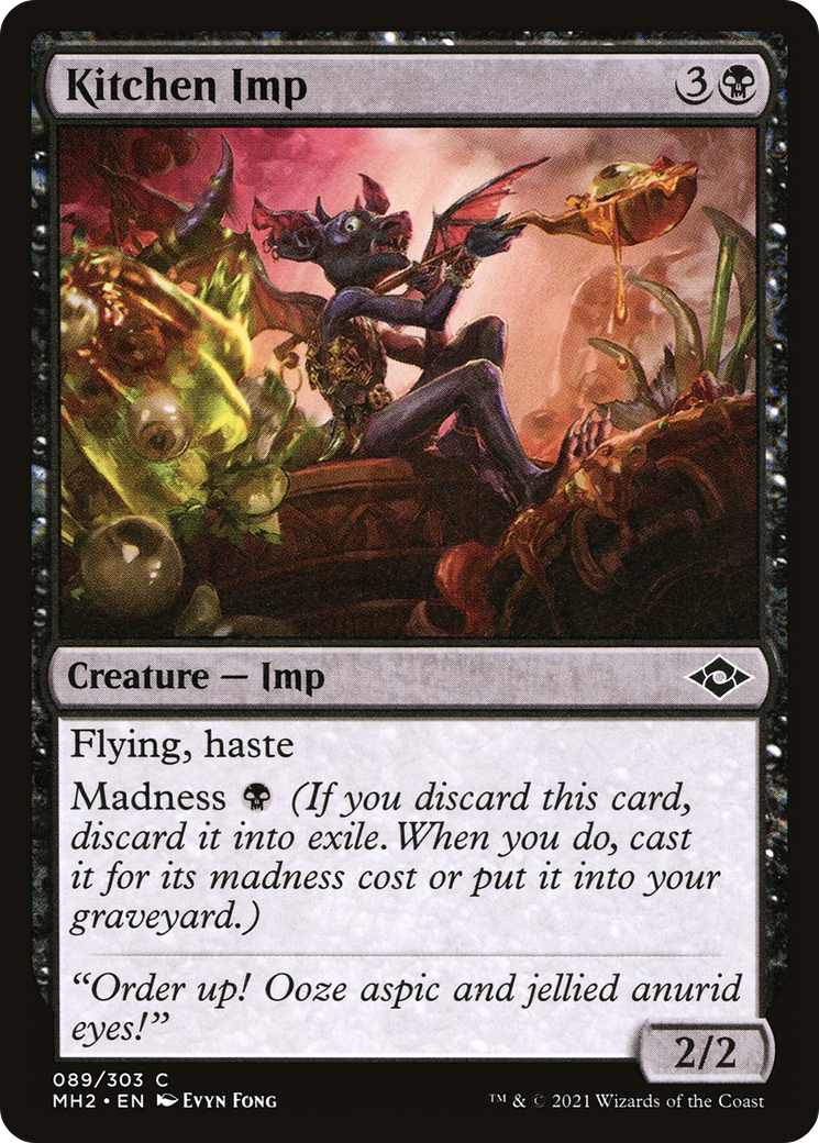 mtg imp cards Fire Masters Edition IV (me4) Arena Zone Common When this creature dies Stinkweed Imp