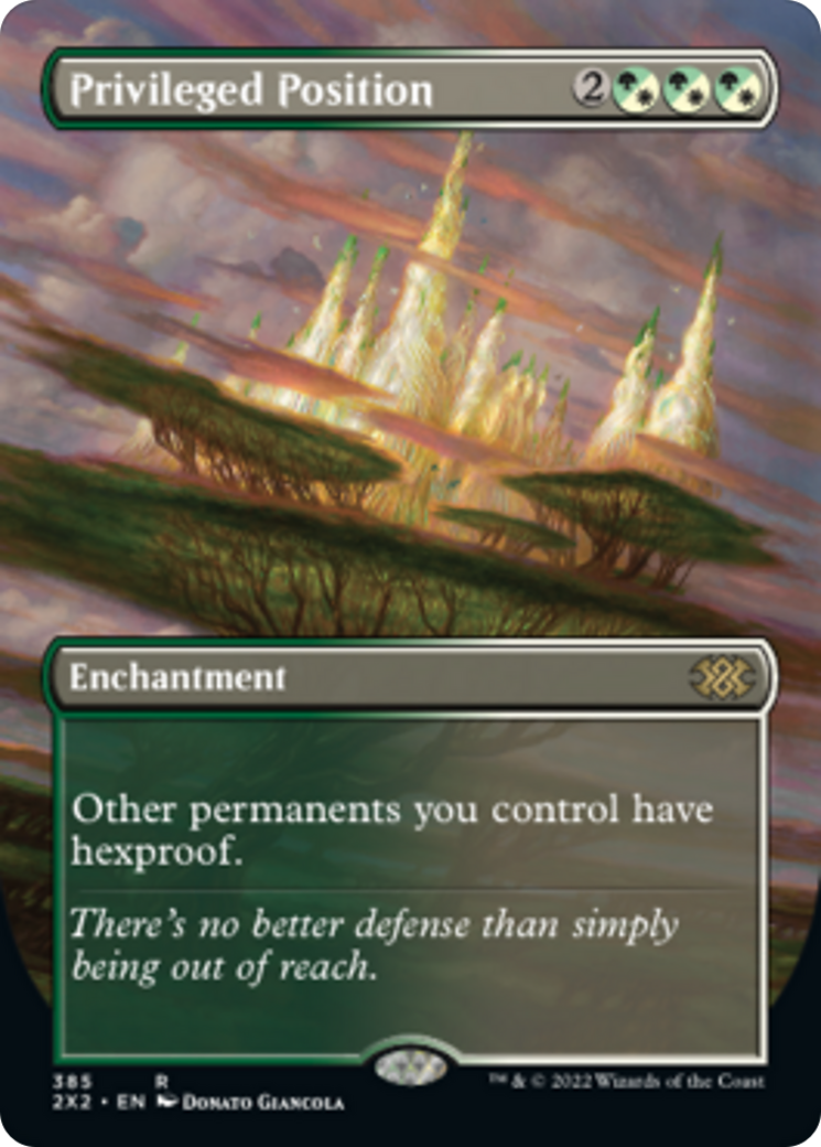 Mtg Double Masters 2022 Privileged Position (Alternate Art Borderless)