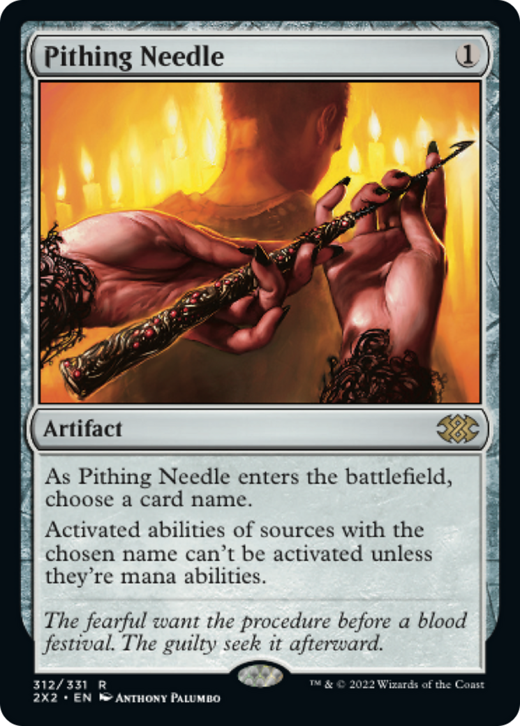 Pithing Needle (2X2-312) - Double Masters 2022 - Game Nerdz Pithing Needle (2X2-312) - Double Masters 2022 - Game Nerdz