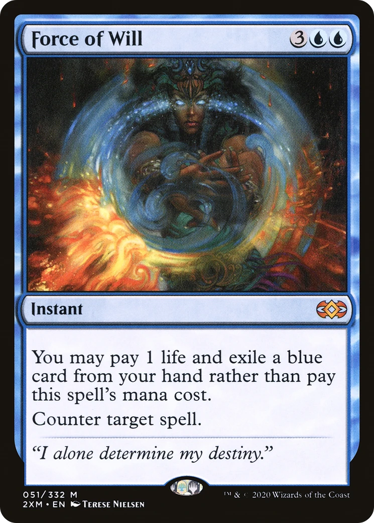 Force of Will (2XM-051) - Double Masters - Game Nerdz display picture 1