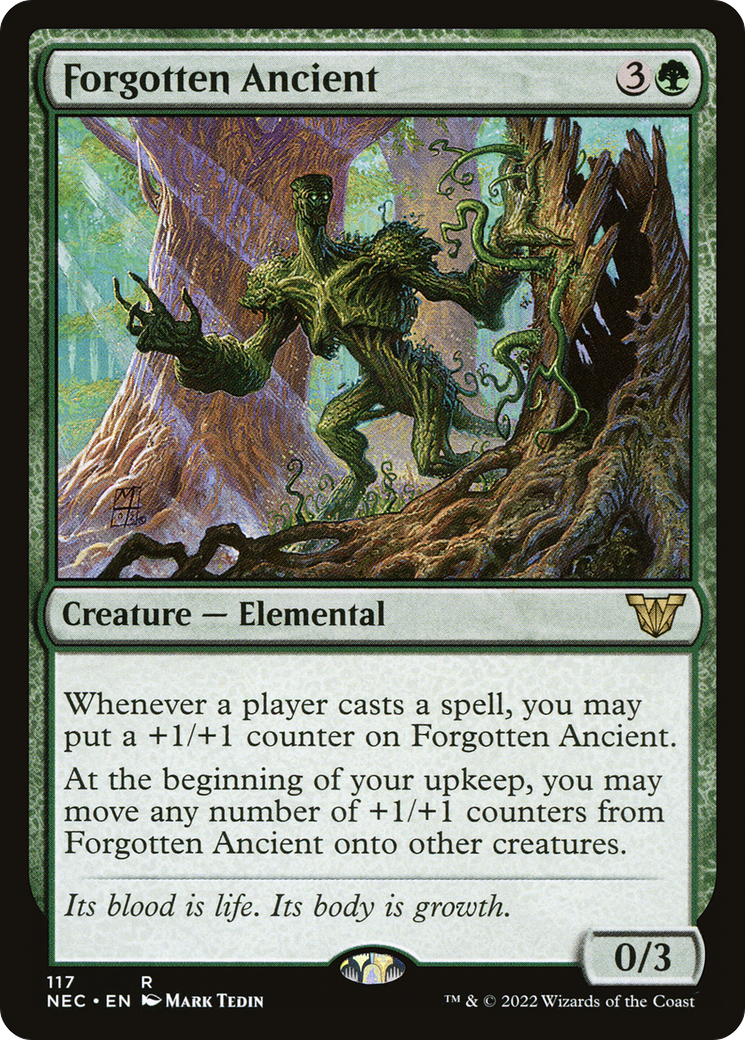 Forgotten Ancient (NEC-117) - Neon Dynasty Commander - Game Nerdz Forgotten Ancient (NEC-117) - Neon Dynasty Commander - Game Nerdz