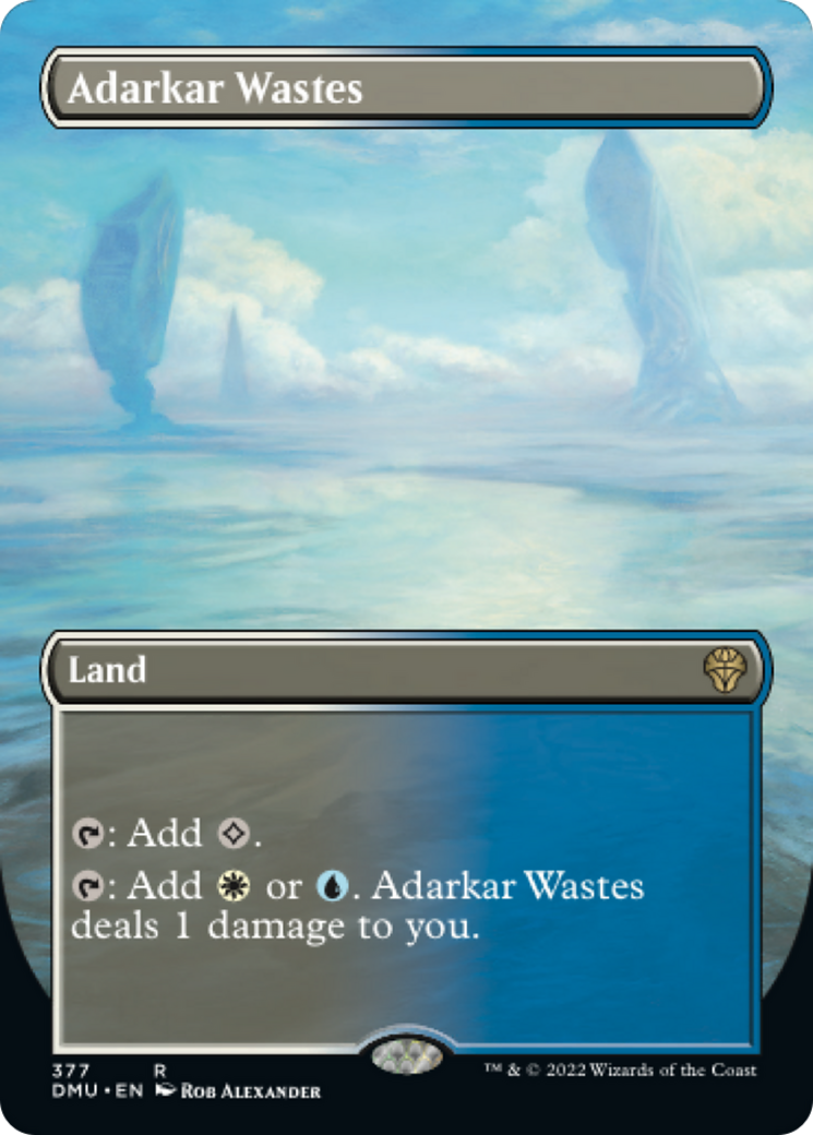 Adarkar Wastes (DMU-377) - Dominaria United (Borderless) Foil
