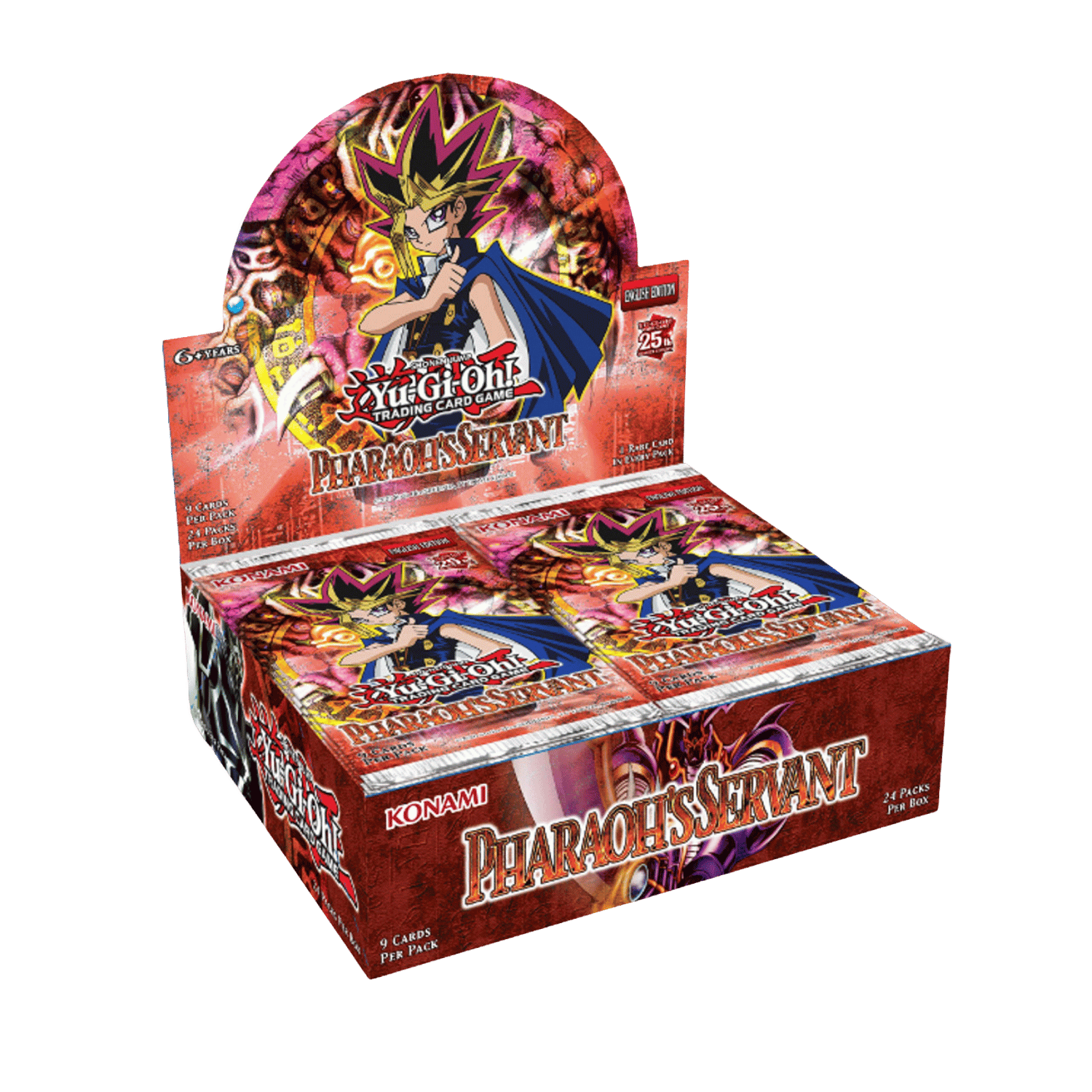 thumbnail interactive-video image 1 of YuGiOh Pharaoh’s Servant Booster Box – 25th Anniversary – 24 Packs – Factory Sealed – English 1 of 2