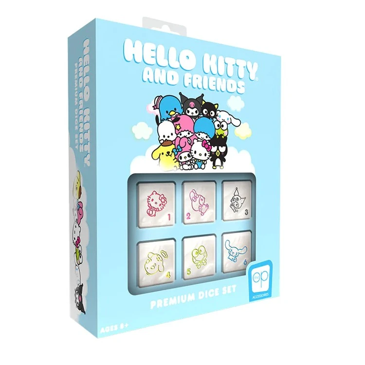 Hello Kitty & Friends: D6 Premium Dice Set (6ct) - Game Nerdz