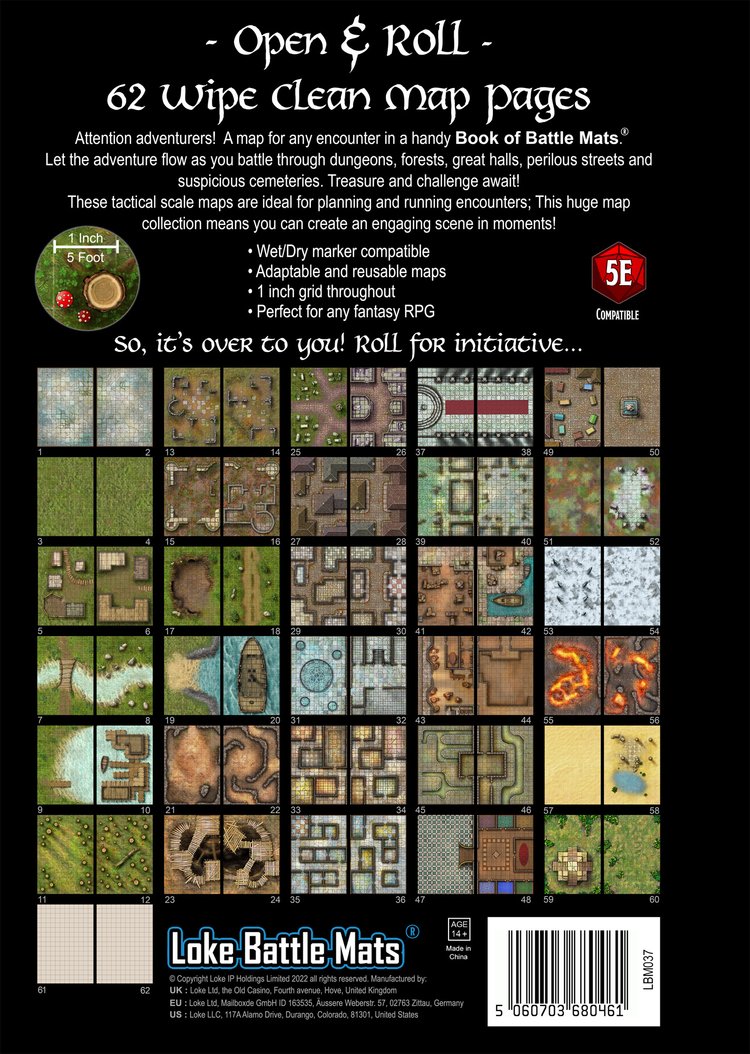 Giant Book of Battle Mats (Revised) - Game Nerdz
