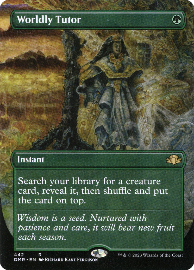 Worldly Tutor (DMR-442) - Dominaria Remastered (Borderless) - Game