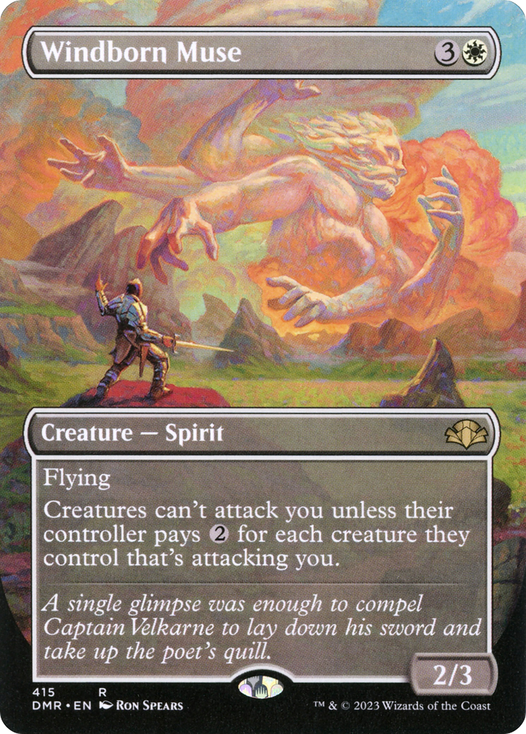 Windborn Muse (DMR-415) - Dominaria Remastered (Borderless) - Game Nerdz