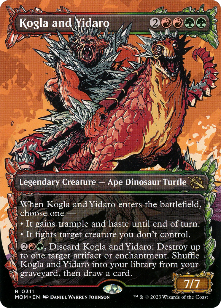 Kogla and Yidaro (MOM-311) - March of the Machine: (Showcase) (Borderless)  Foil - Game Nerdz