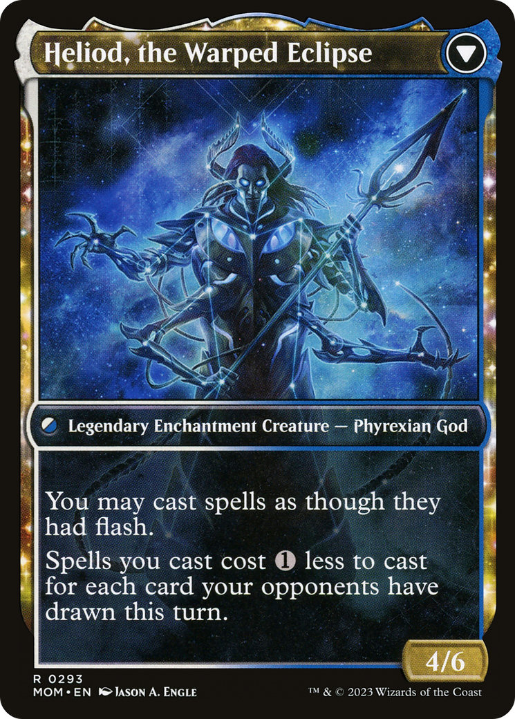 Heliod, the Radiant Dawn // Heliod, the Warped Eclipse (MOM-293) - March of  the Machine: (Showcase, enchantment) Foil - Game Nerdz