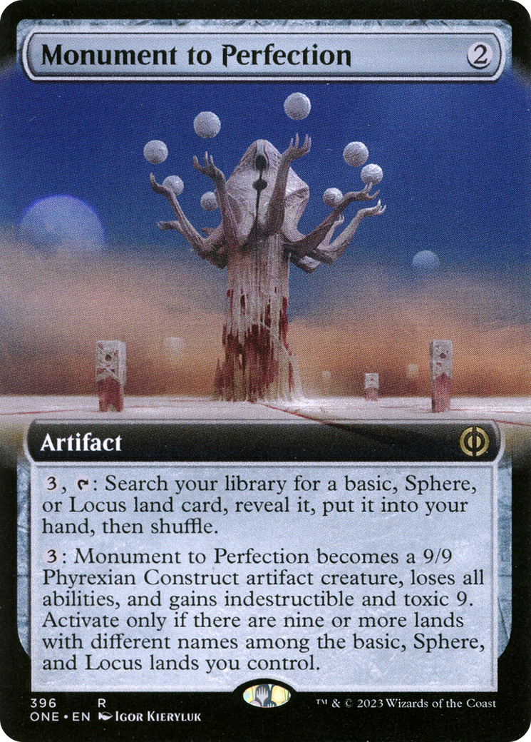 Monument to Perfection (ONE-396) - Phyrexia: All Will Be One: (Extended  Art) - Game Nerdz