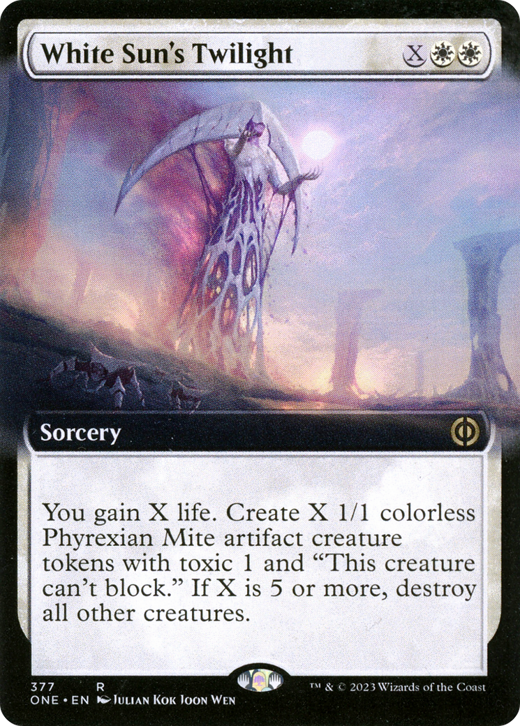 mtg phyrexia art cards Black Sun's Twilight Art Card (Gold-Stamped Signature) [Phyrexia: All main image 0