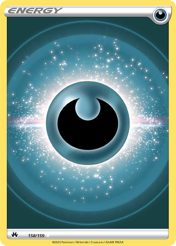 Darkness Energy 158/159 - Crown Zenith Holofoil - Game Nerdz