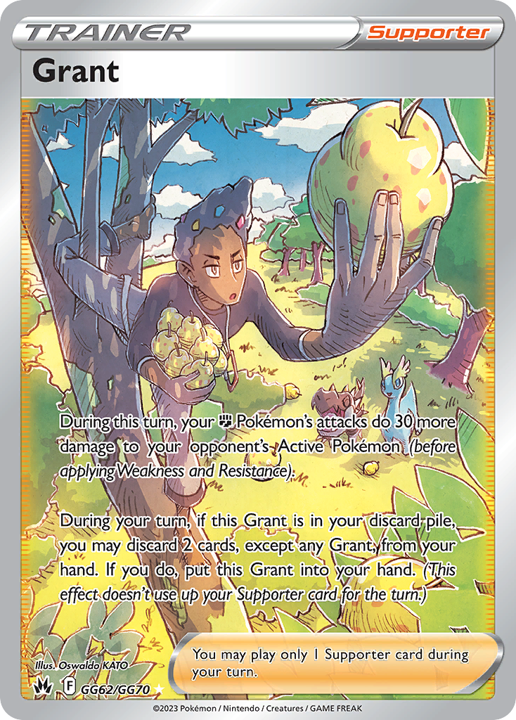 Grant GG62/70 - Crown Zenith Galarian Gallery Holofoil - Game Nerdz