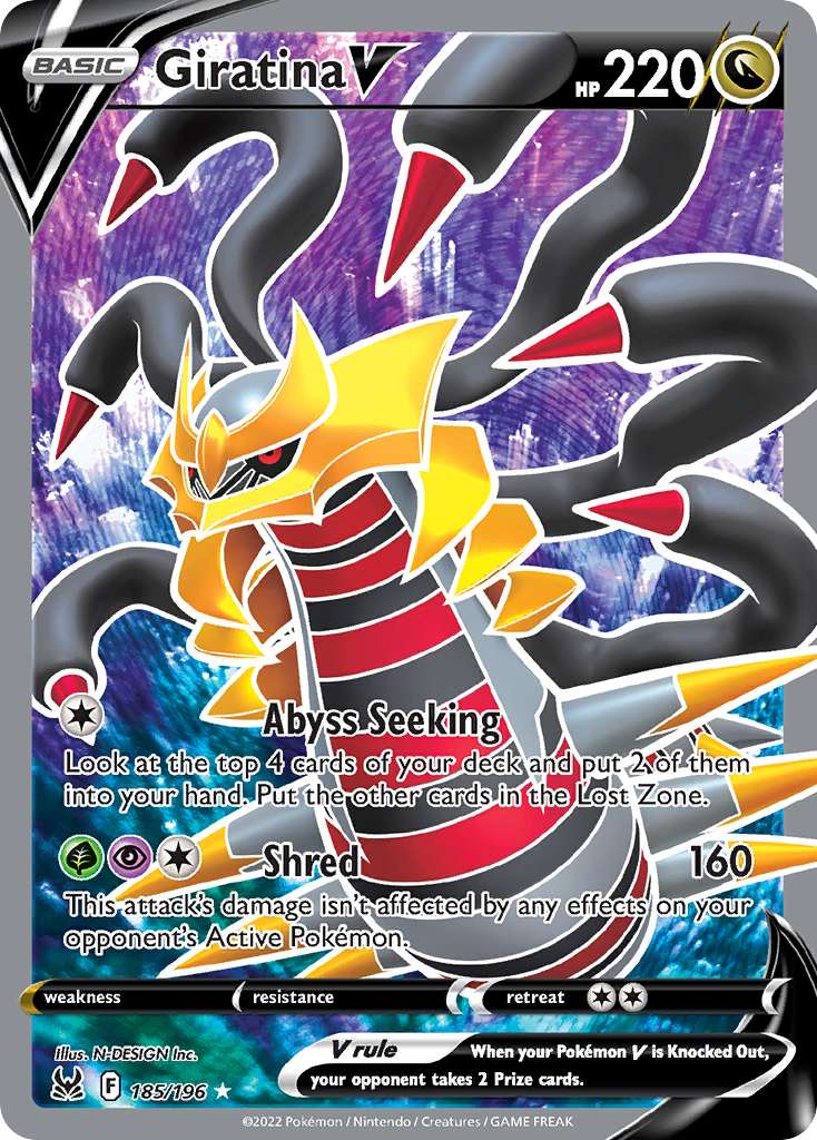 Giratina V 185/196 - Lost Origin Holofoil - Game Nerdz
