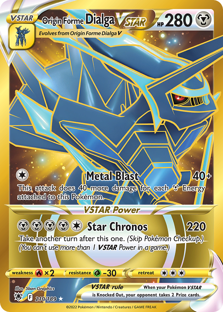 Origin Forme Dialga VSTAR 210/189 - Astral Radiance Holofoil - Game Nerdz