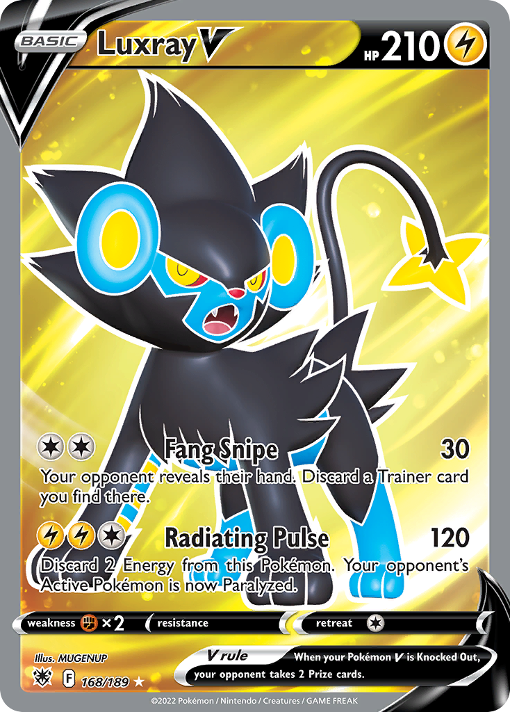 pokemon luxray card POKÉMON GAME sv6 041/101 RR (Dont apply Weakness and Resistance for Benched Pokémon.) Weakness Fighting ×2 Resistance None None Retreat Cost Pokemon Celebrations Classic Collection Single