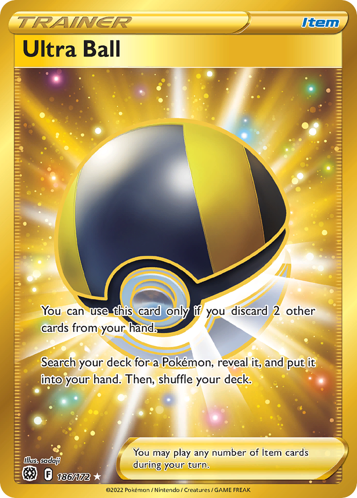 pokemon ultra ball card - Poke Tin sadaji SWSH09 Ultra Ball SR 216/193 1枚