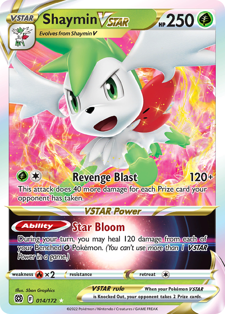 Shaymin VSTAR 14/172 - Brilliant Stars Holofoil - Game Nerdz Shaymin VSTAR 14/172 - Brilliant Stars Holofoil - Game Nerdz