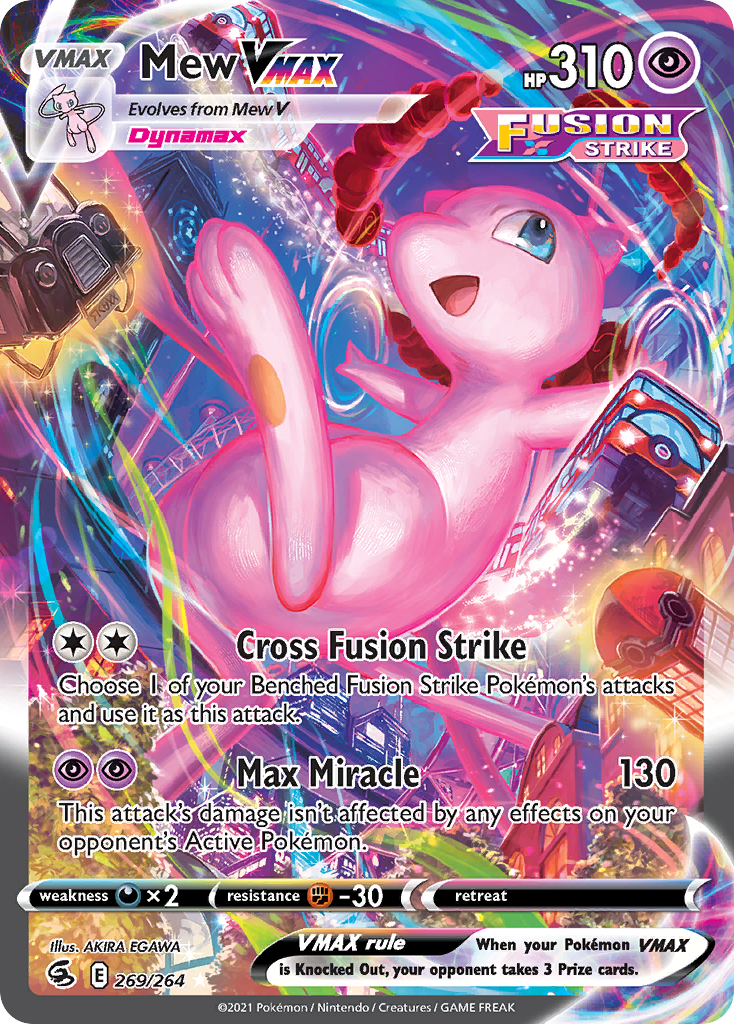 Mew VMAX 269/264 - Fusion Strike Holofoil - Game Nerdz
