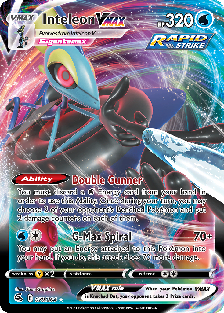 Inteleon VMAX 79/264 - Fusion Strike Holofoil - Game Nerdz