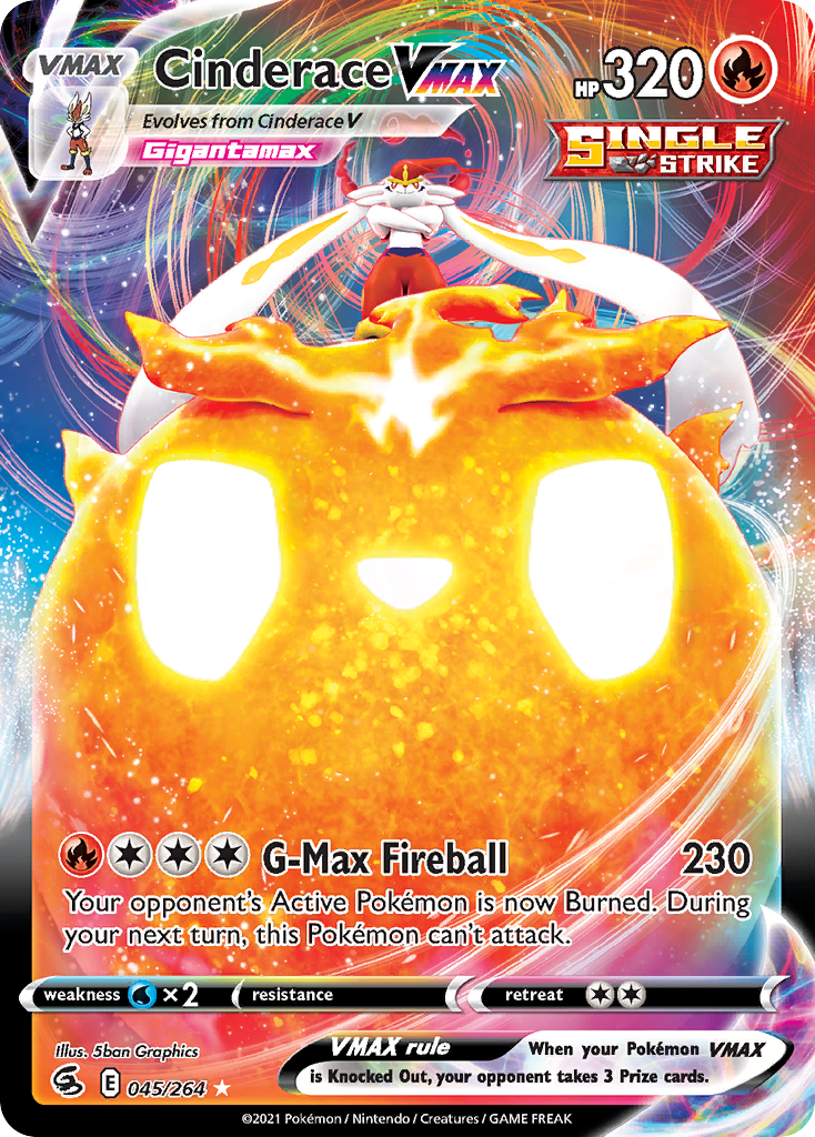 cinderace v pokemon card value Amazon.com: Cinderace Vmax & V - Shining Fates - Ultra Rare Card Lot -  018/072 & 019/072