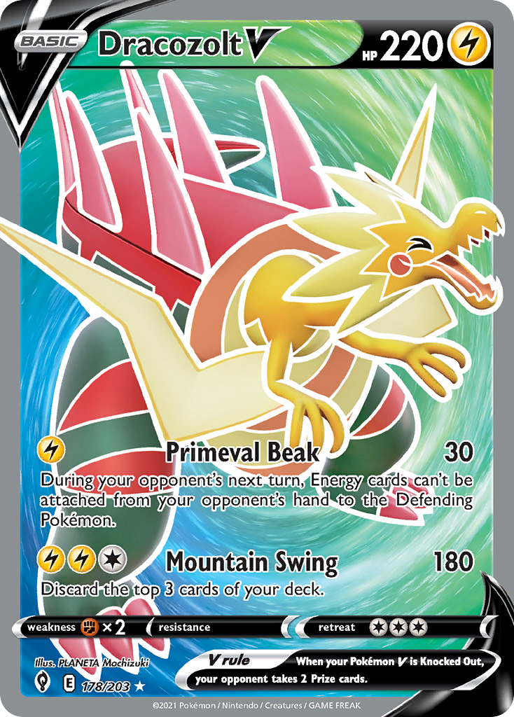 dracozolt vmax pokemon card value 2021 Pokemon Sword & Shield Evolving Skies Dracozolt V Evolving Skies