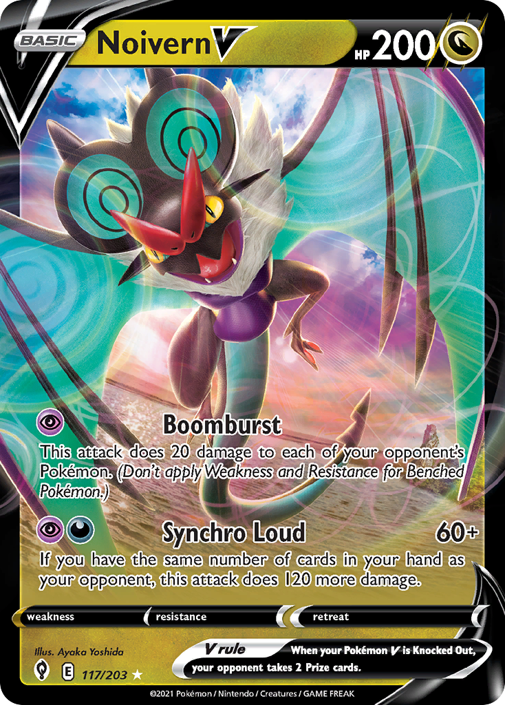 Noivern V 117/203 - Evolving Skies Holofoil Noivern V 117/203 - Evolving Skies Holofoil
