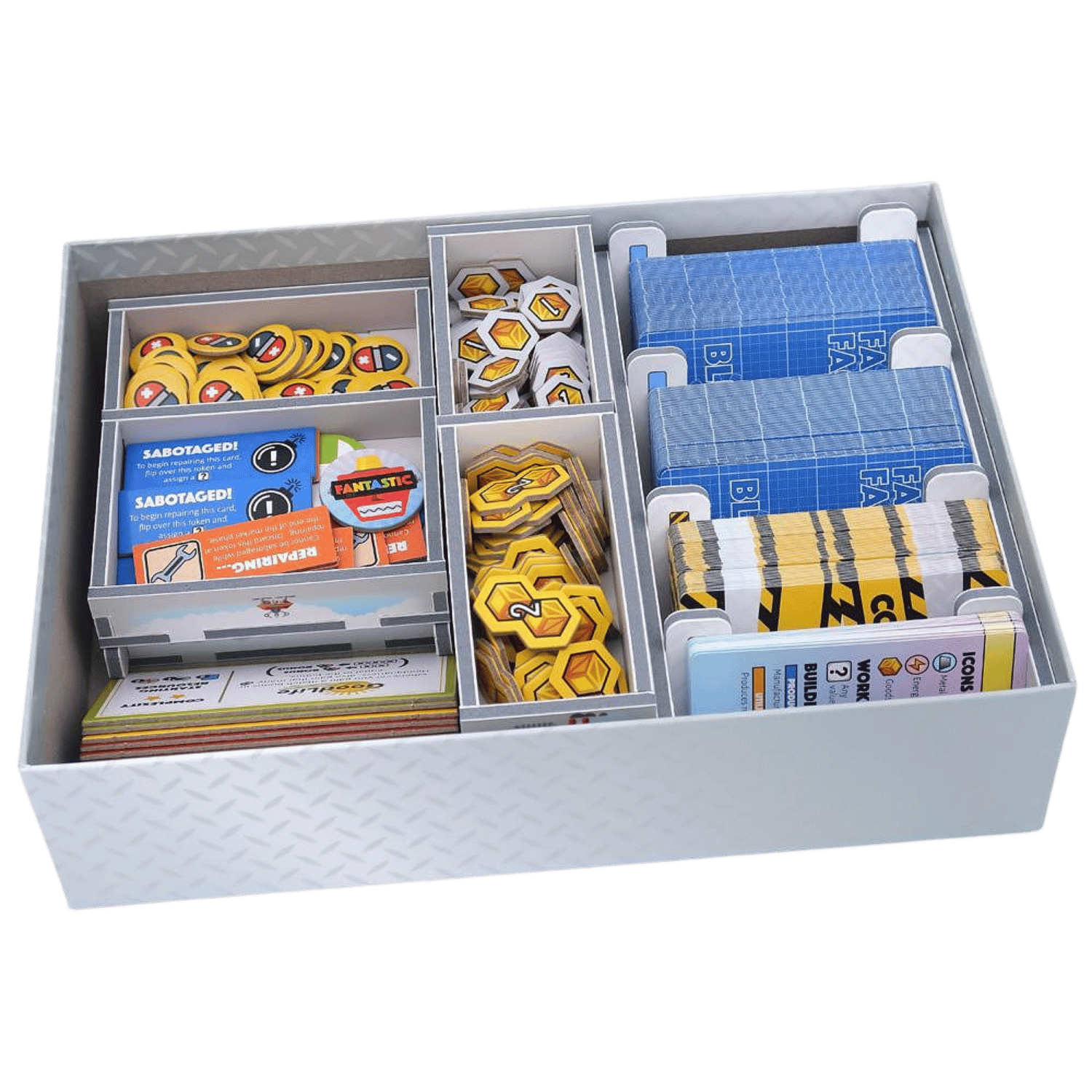 Box Insert Color: Fantastic Factories - Game Nerdz
