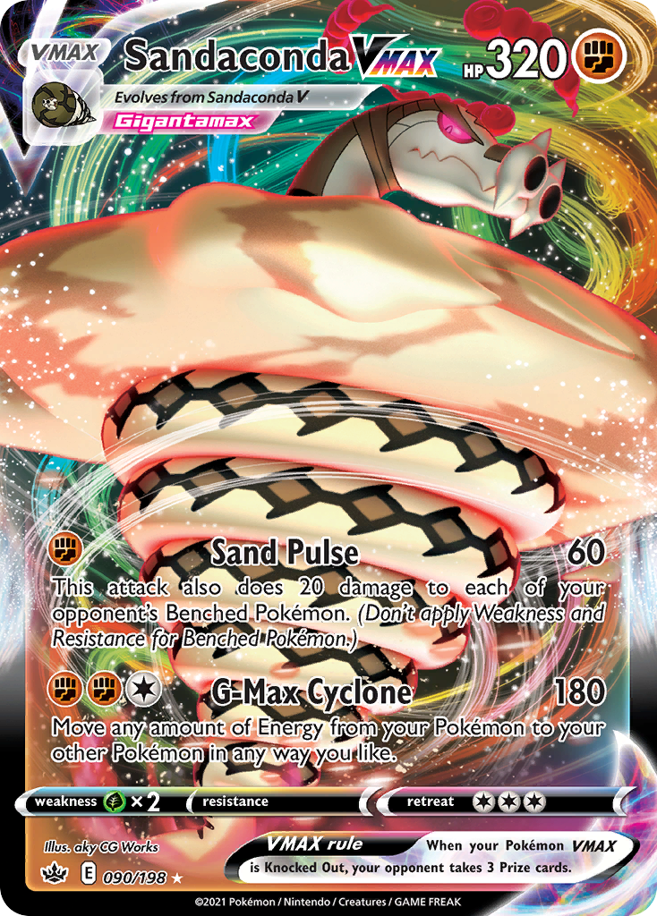 Sandaconda VMAX 90/198 - Chilling Reign Holofoil - Game Nerdz