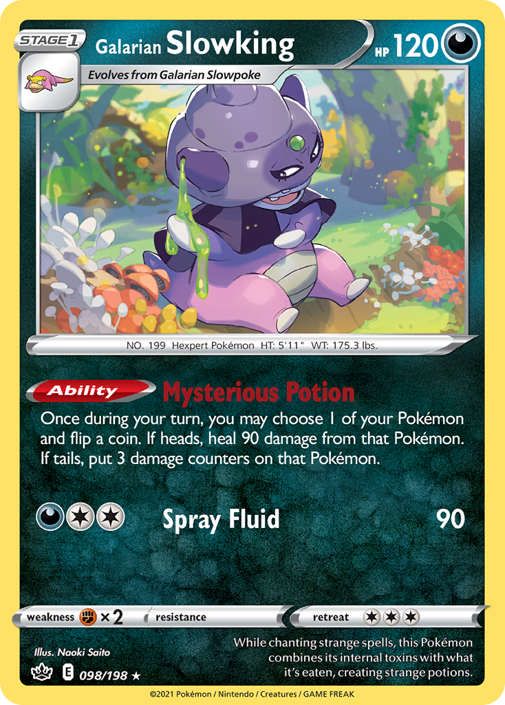 galarian slowpoke pokemon card Slowking 098/198 - Chilling Reign Find Galarian Slowpoke 054/163 Galarian Slowpoke Battle Styles Reverse